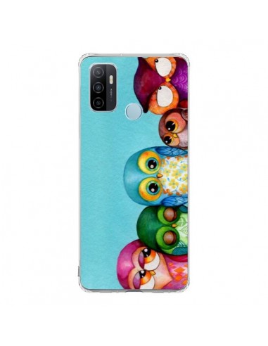 Coque Oppo A53 / A53s Famille Chouettes - Annya Kai