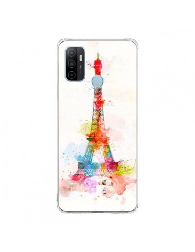 Coque Oppo A53 / A53s Paris Tour Eiffel Muticolore - Asano Yamazaki