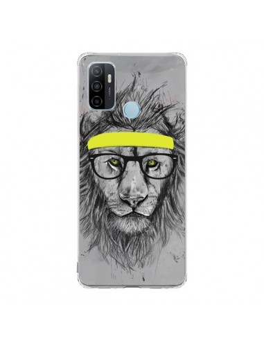 Coque Oppo A53 / A53s Hipster Lion - Balazs Solti