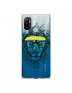 Coque Oppo A53 / A53s Hipster Lion Transparente - Balazs...