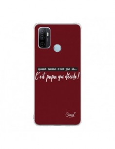 Coque Oppo A53 / A53s C'est Papa qui Décide Rouge...