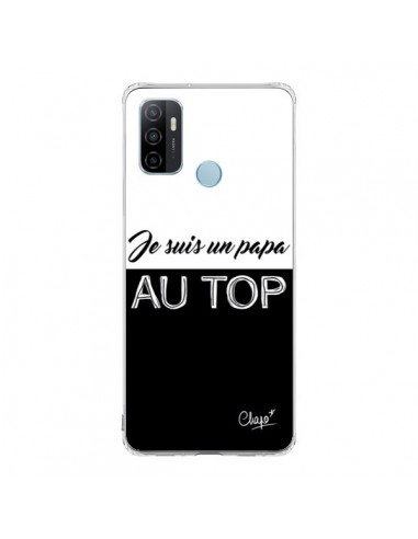 Coque Oppo A53 / A53s Je suis un Papa au Top Noir - Chapo