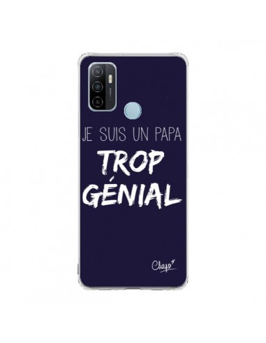 Coque Oppo A53 / A53s Je suis un Papa trop Génial Bleu Marine - Chapo