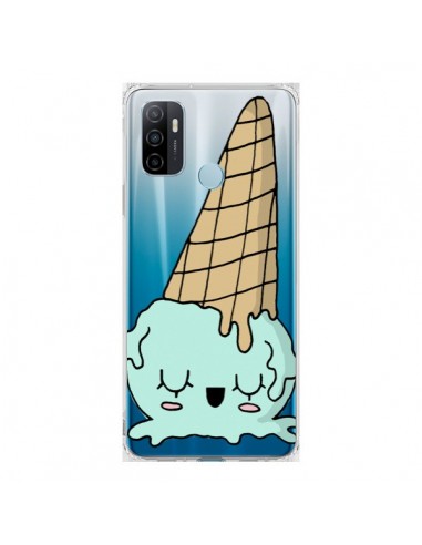 Coque Oppo A53 / A53s Ice Cream Glace Summer Ete Renverse Transparente - Claudia Ramos