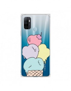 Coque Oppo A53 / A53s Ice Cream Glace Summer Ete Coeur...