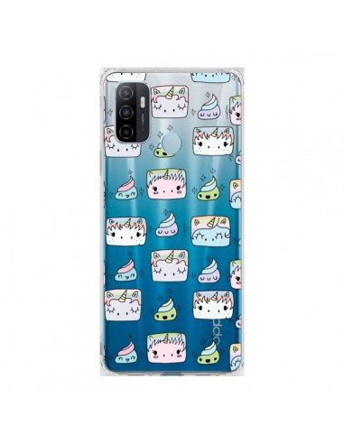 Coque Oppo A53 / A53s Licorne Unicorn Cute Swag Transparente - Claudia Ramos