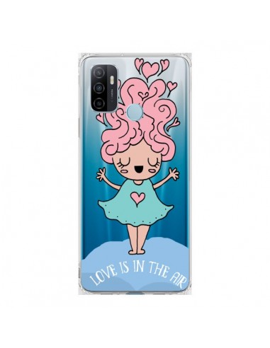 Coque Oppo A53 / A53s Love Is In The Air Fillette Transparente - Claudia Ramos