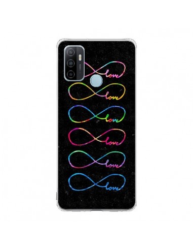 Coque Oppo A53 / A53s Love Forever Infini Noir - Eleaxart