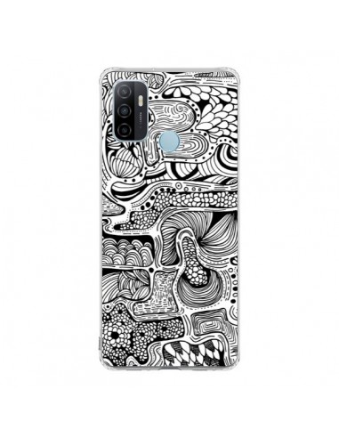 Coque Oppo A53 / A53s Reflejo Reflet Noir et Blanc - Eleaxart