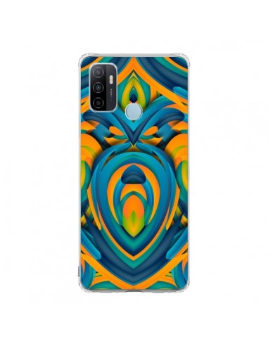 Coque Oppo A53 / A53s Cross Heart Azteque Coeur - Eleaxart