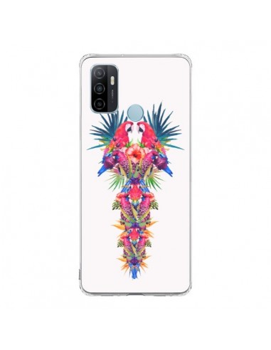 Coque Oppo A53 / A53s Parrot Kingdom Royaume Perroquet - Eleaxart