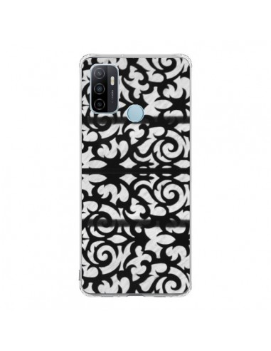 Coque Oppo A53 / A53s Abstrait Noir et Blanc - Irene Sneddon