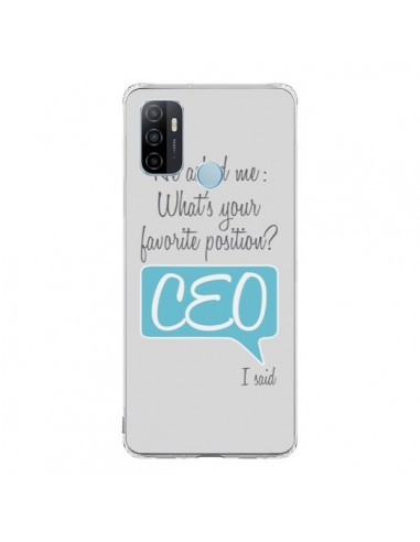 Coque Oppo A53 / A53s What's your favorite position CEO I said, bleu - Shop Gasoline