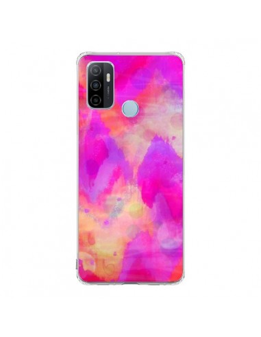 Coque Oppo A53 / A53s Coeur Tribal Rose - Ebi Emporium