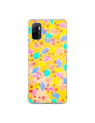 Coque Oppo A53 / A53s Stars Etoiles Jaunes - Ebi Emporium