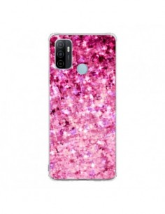 Coque Oppo A53 / A53s Romance Me Paillettes Roses - Ebi...