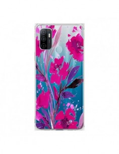 Coque Oppo A53 / A53s Roses Fleur Flower Transparente -...