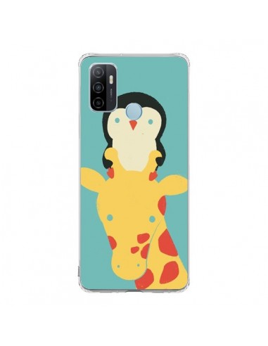 Coque Oppo A53 / A53s Girafe Pingouin Meilleure Vue Better View - Jay Fleck