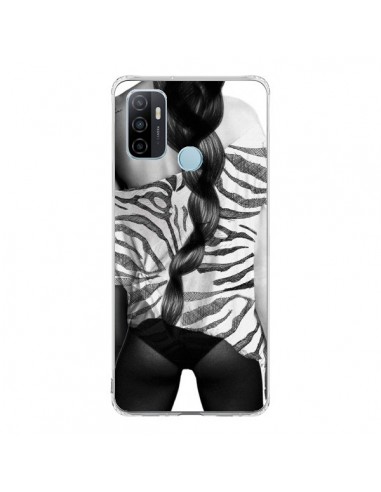 Coque Oppo A53 / A53s Femme Zebre - Jenny Liz Rome