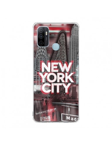 Coque Oppo A53 / A53s New York City Rouge - Javier Martinez