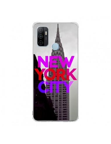 Coque Oppo A53 / A53s New York City Rose Rouge - Javier Martinez