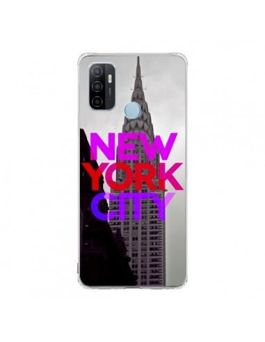 Coque Oppo A53 / A53s New York City Rose Rouge - Javier Martinez