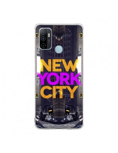 Coque Oppo A53 / A53s New York City Orange Violet - Javier Martinez