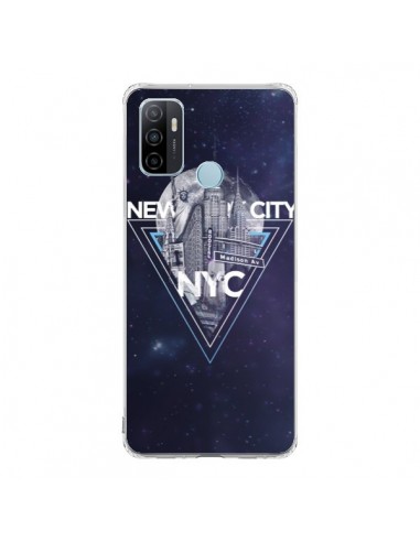 Coque Oppo A53 / A53s New York City Triangle Bleu - Javier Martinez