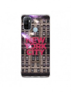 Coque Oppo A53 / A53s New York City Buildings Rouge -...