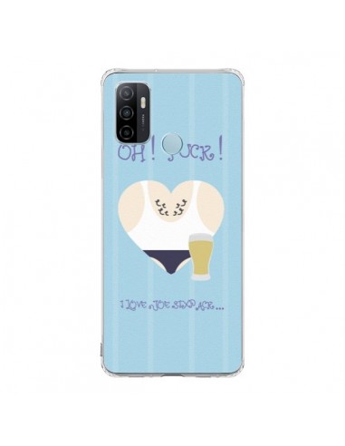 Coque Oppo A53 / A53s Homme Man Fuck Love Coeur Amour - Julien Martinez