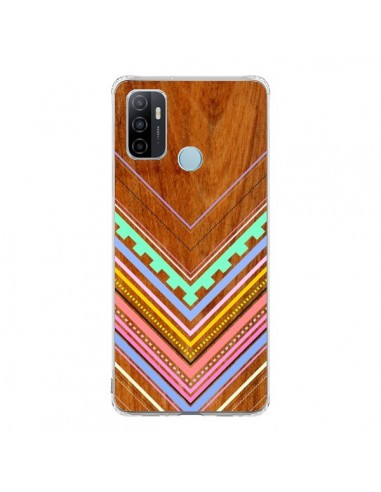 Coque Oppo A53 / A53s Azteque Arbutus Pastel Bois Aztec Tribal - Jenny Mhairi