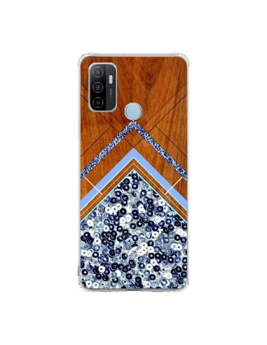 Coque Oppo A53 / A53s Sequin Geometry Bois Azteque Aztec Tribal - Jenny Mhairi