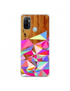 Coque Oppo A53 / A53s Wooden Multi Geo Bois Azteque Aztec...