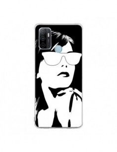 Coque Oppo A53 / A53s Fille Lunettes Blanches - Jonathan...