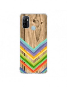 Coque Oppo A53 / A53s Tribal Azteque Bois Wood - Jonathan...