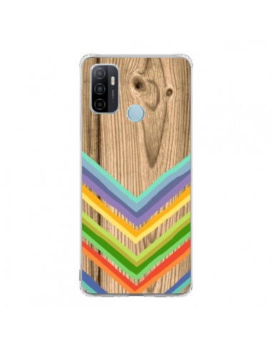 Coque Oppo A53 / A53s Tribal Azteque Bois Wood - Jonathan Perez