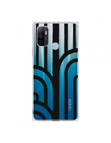 Coque Oppo A53 / A53s Geometric Noir Transparente - Dricia Do