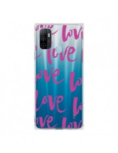Coque Oppo A53 / A53s Love Love Love Amour Transparente -...