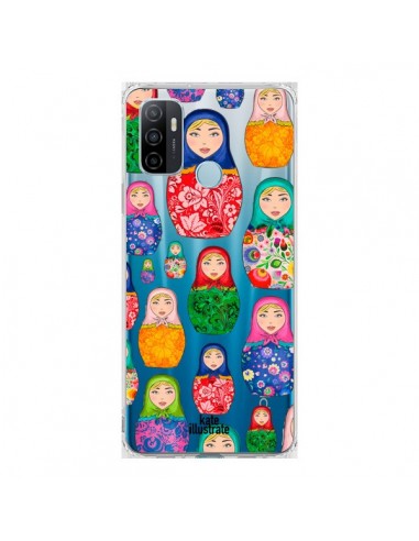 Coque Oppo A53 / A53s Matryoshka Dolls Poupées Russes Transparente - kateillustrate