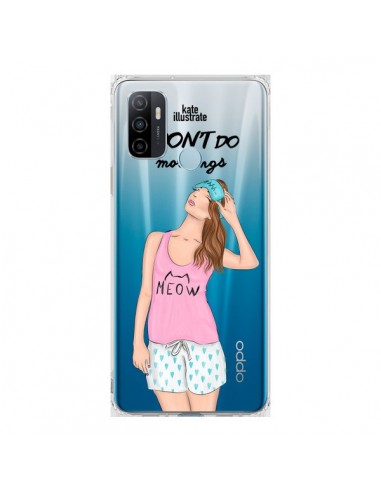 Coque Oppo A53 / A53s I Don't Do Mornings Matin Transparente - kateillustrate