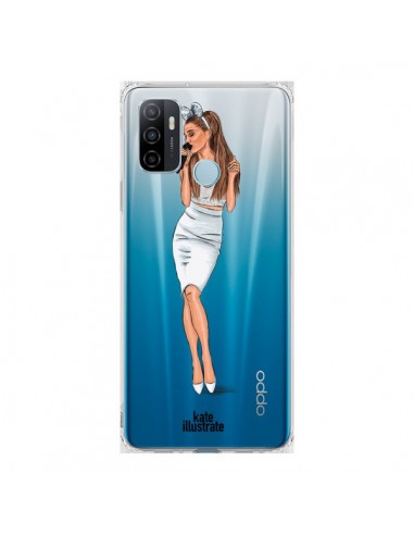 Coque Oppo A53 / A53s Ice Queen Ariana Grande Chanteuse Singer Transparente - kateillustrate