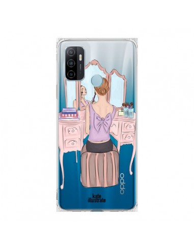 Coque Oppo A53 / A53s Vanity Coiffeuse Make Up Transparente - kateillustrate