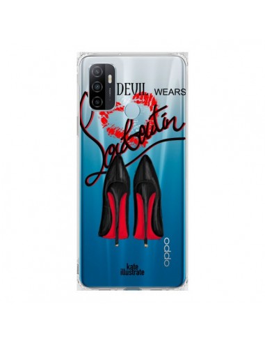 Coque Oppo A53 / A53s The Devil Wears Shoes Demon Chaussures Transparente - kateillustrate