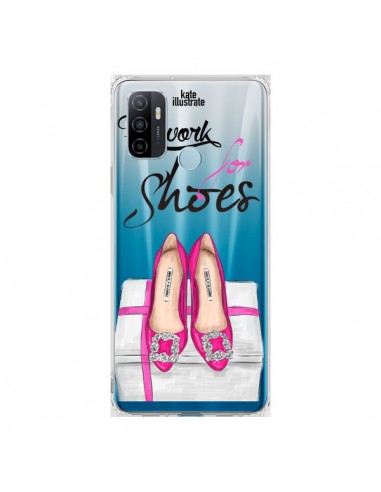 Coque Oppo A53 / A53s I Work For Shoes Chaussures Transparente - kateillustrate