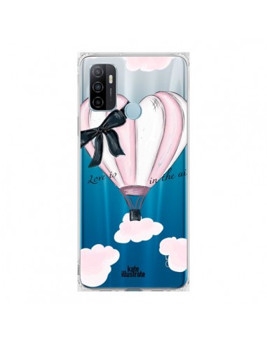 Coque Oppo A53 / A53s Love is in the Air Love Montgolfier Transparente - kateillustrate