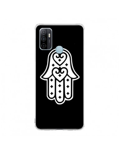 Coque Oppo A53 / A53s Main de Fatma Oeil Noir - Laetitia