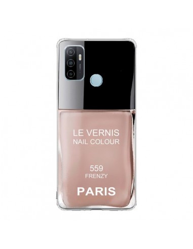 Coque Oppo A53 / A53s Vernis Paris Frenzy Beige - Laetitia