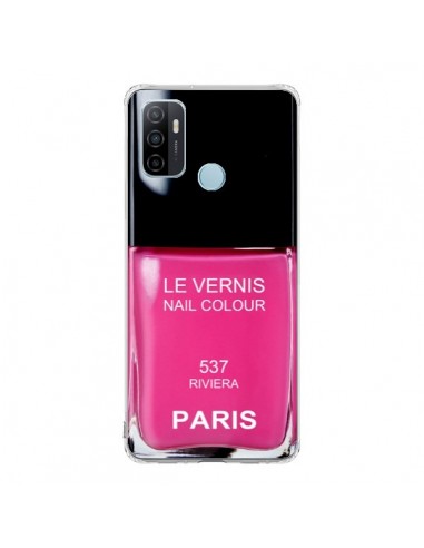 Coque Oppo A53 / A53s Vernis Paris Riviera Rose - Laetitia