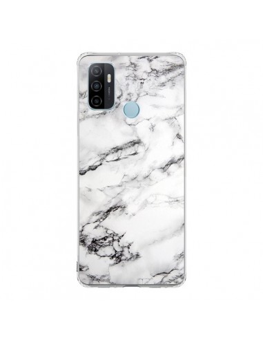 Coque Oppo A53 / A53s Marbre Marble Blanc White - Laetitia