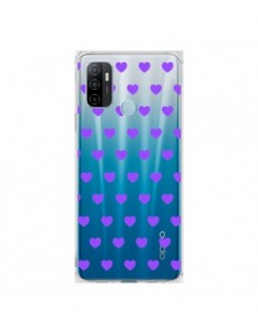 Coque Oppo A53 / A53s Coeur Heart Love Amour Violet...